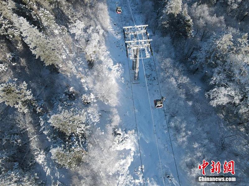 吉林北大湖高山雾凇宛如仙境