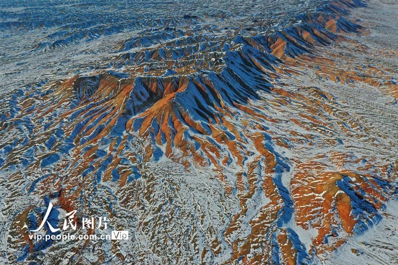 甘肃高台：雪映丹霞【4】