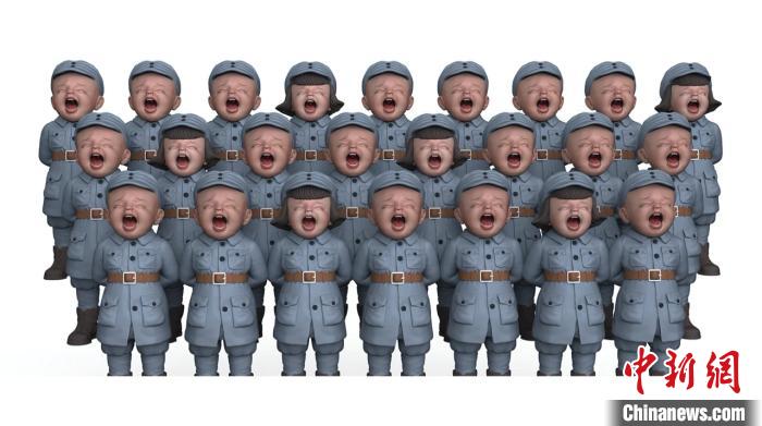 王艺 黄河大合唱 树脂。中国国家画院供图