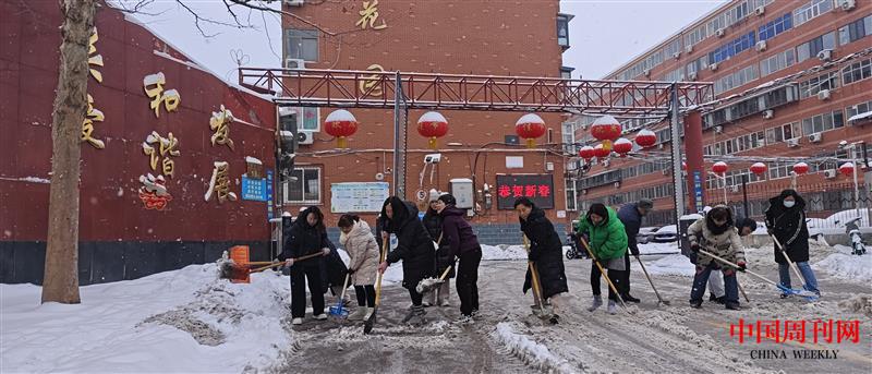 四维小学志愿者到南郭花园扫雪.jpg