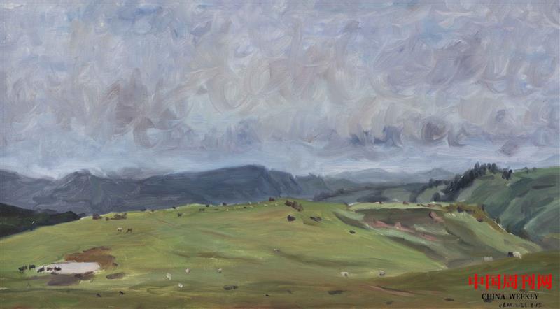 《大风歌》林茂-55×100cm-布面油画-2022年.jpg 《大风歌》林茂-55×100cm-布面油画-2022年.jpg