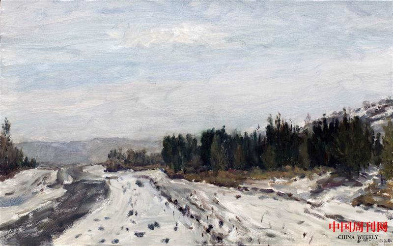 雪霁 60×80cm 2018 布面油画.jpg 雪霁 60×80cm 2018 布面油画.jpg